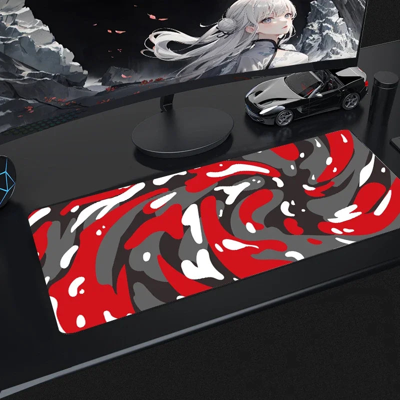 Strata Liquid Art Mouse Pad Computer Laptop Anime Keyboard Mouse Mat Xxl Large Mousepad Keyboards Gamers Decoracion Desk Mat