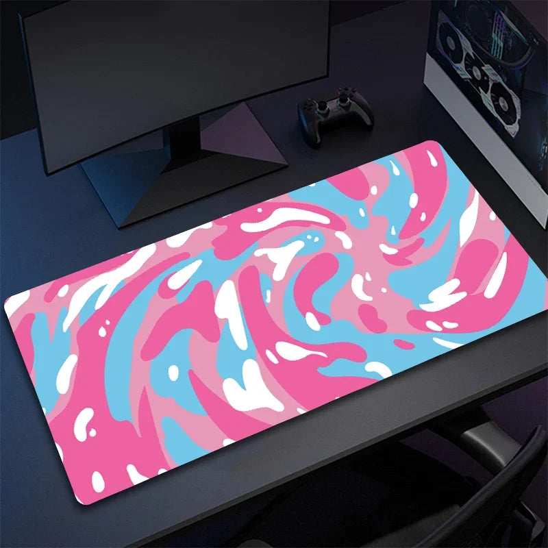 Strata Liquid Art Mouse Pad Computer Laptop Anime Keyboard Mouse Mat Xxl Large Mousepad Keyboards Gamers Decoracion Desk Mat