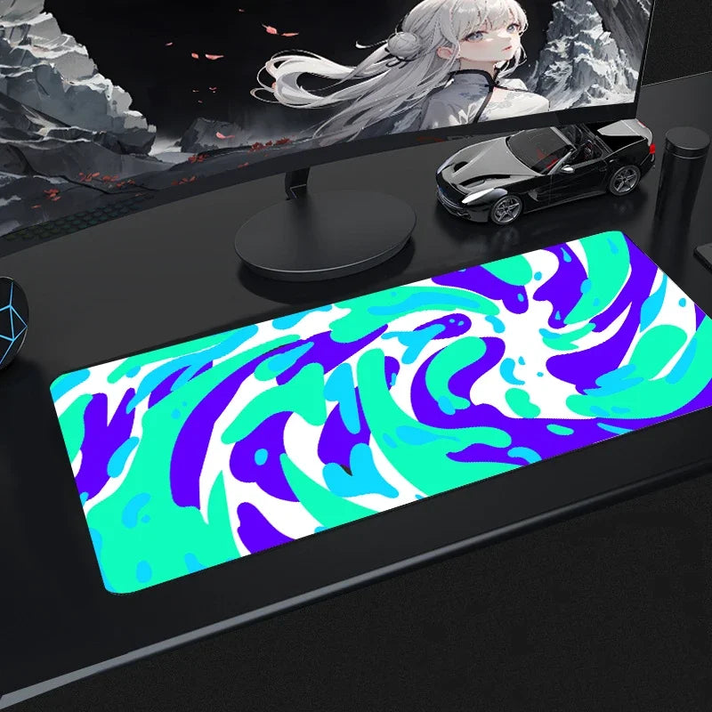 Strata Liquid Art Mouse Pad Computer Laptop Anime Keyboard Mouse Mat Xxl Large Mousepad Keyboards Gamers Decoracion Desk Mat