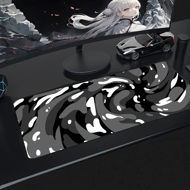 Strata Liquid Art Mouse Pad Computer Laptop Anime Keyboard Mouse Mat Xxl Large Mousepad Keyboards Gamers Decoracion Desk Mat