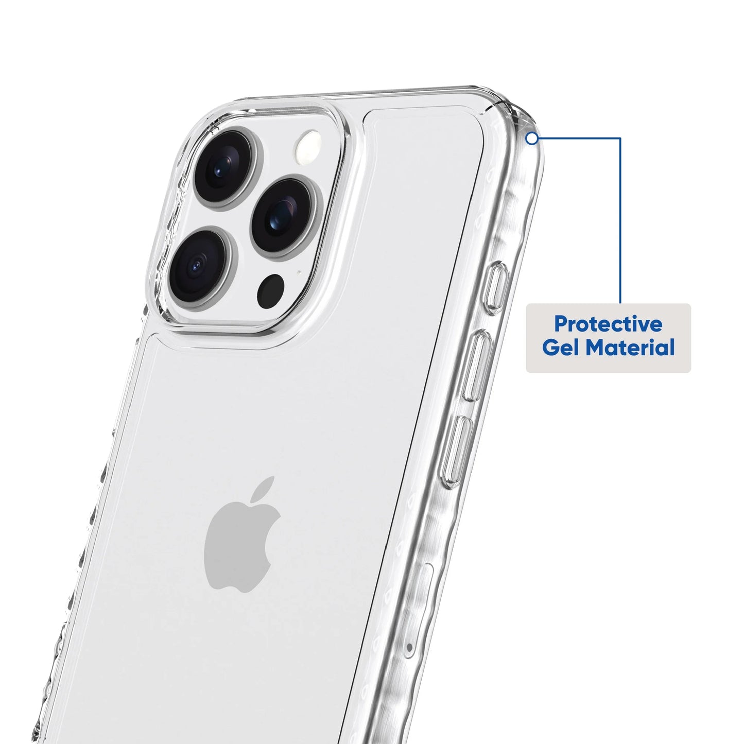 . Protective Gel Phone Case for Iphone 16 Pro Max - Clear