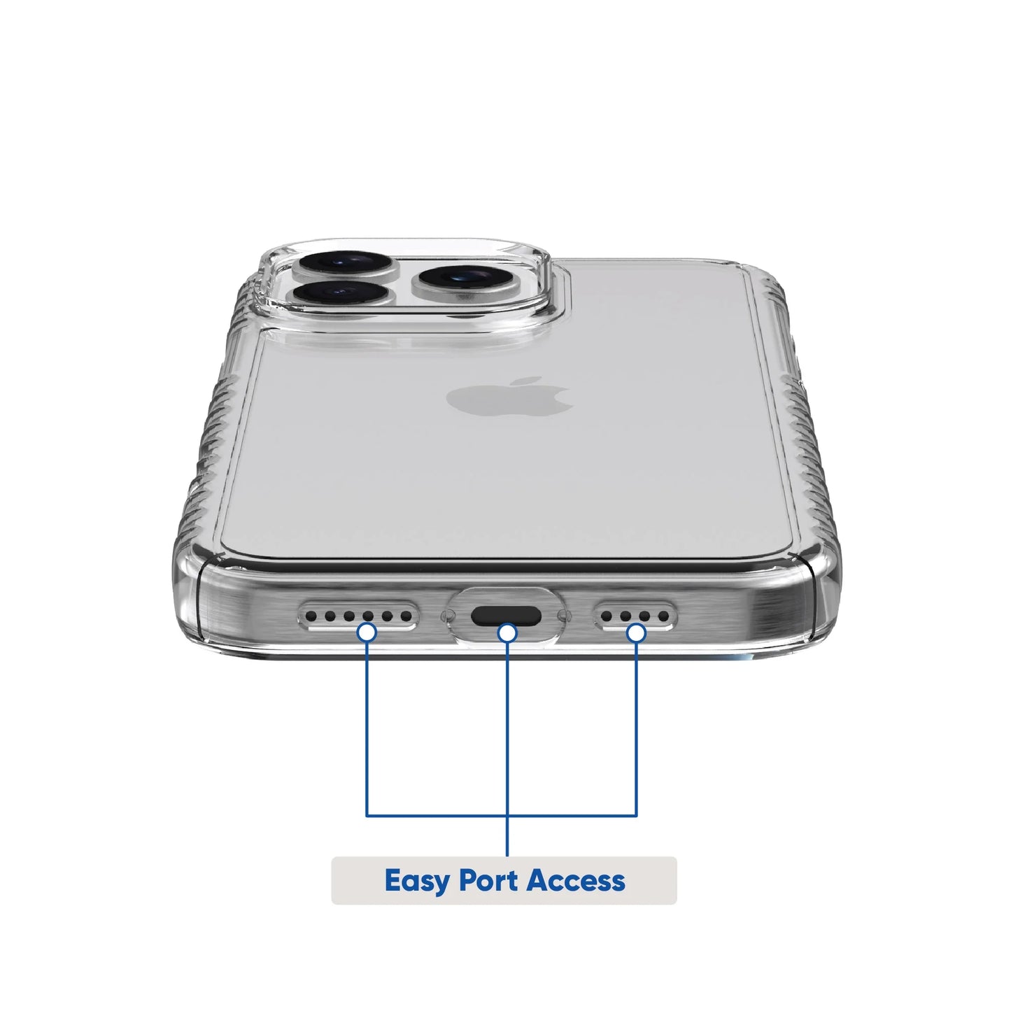 . Protective Gel Phone Case for Iphone 16 Pro Max - Clear